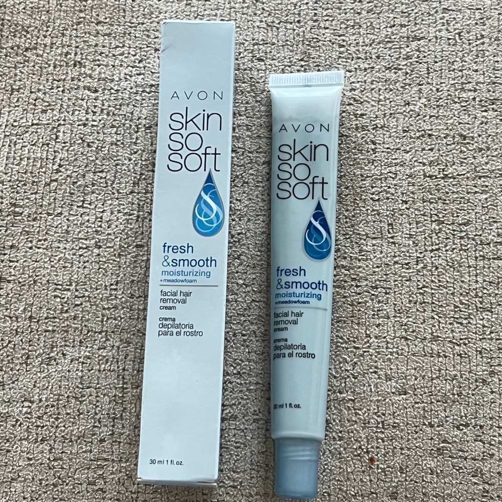 Avon Skin So Soft Fresh & Smooth Moisturizing Facial Hair Removal Cream 1 fl oz